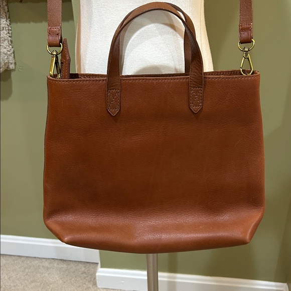 Madewell The Zip-Top Transport Crossbody bag in English Saddle - Picture 3 of 9